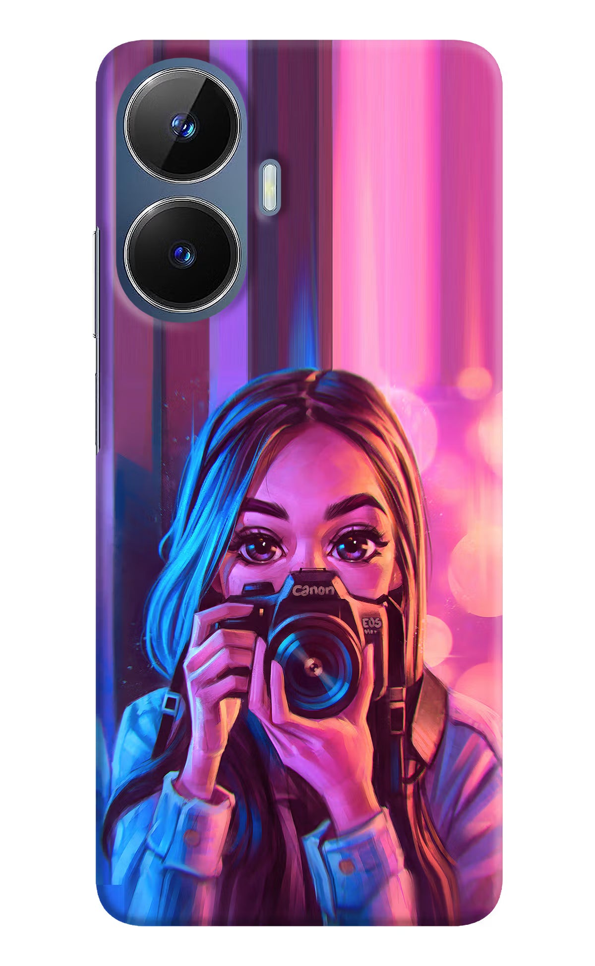 Girl Photographer Realme C55/N55 Hard Case Back Cover by Casekaro