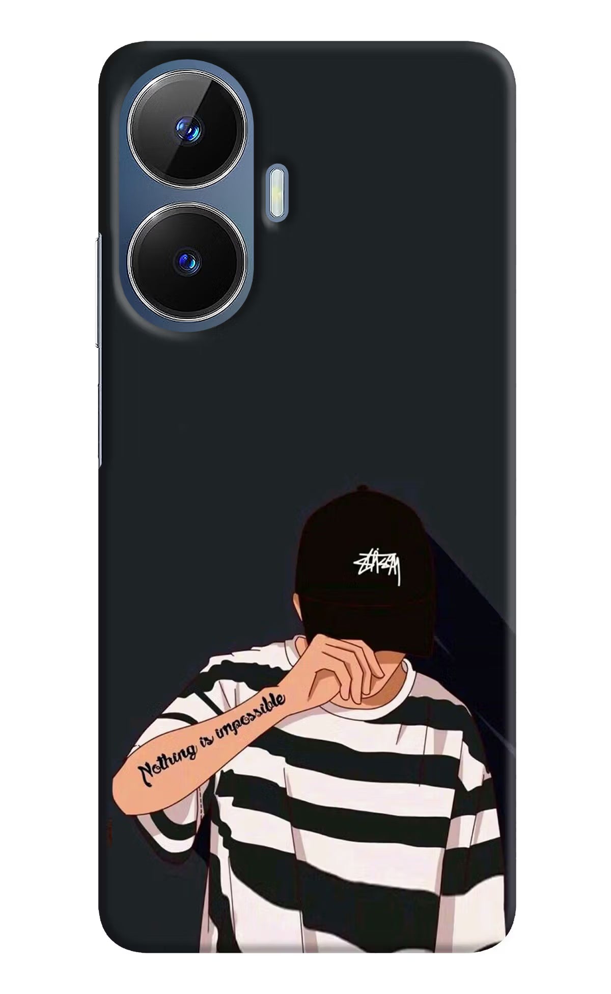 Aesthetic Boy Realme C55/N55 Hard Case Back Cover by Casekaro