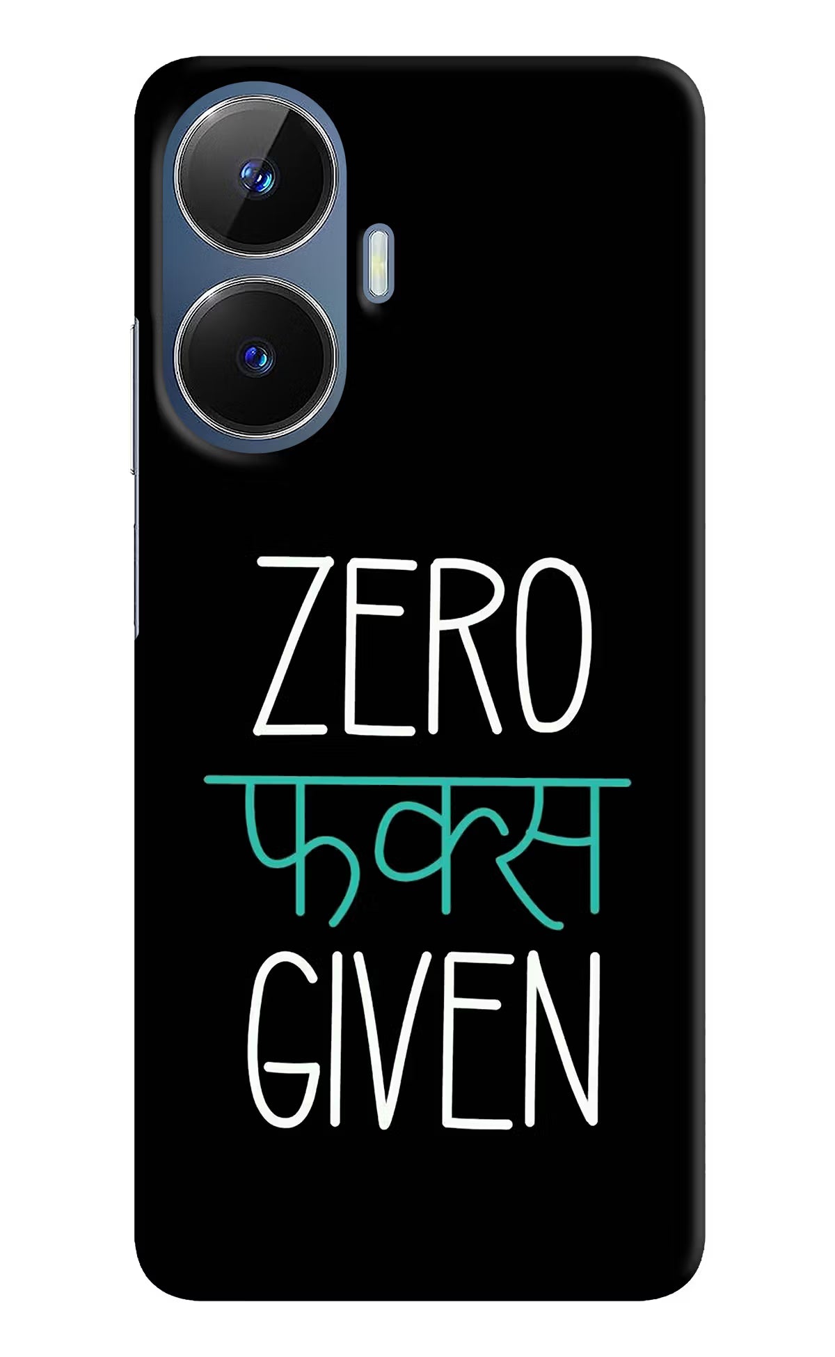Zero Fucks Given Realme C55/N55 Hard Case Back Cover by Casekaro