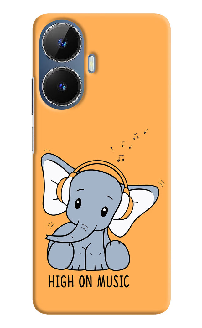High On Music Realme C55/N55 Hard Case Back Cover by Casekaro