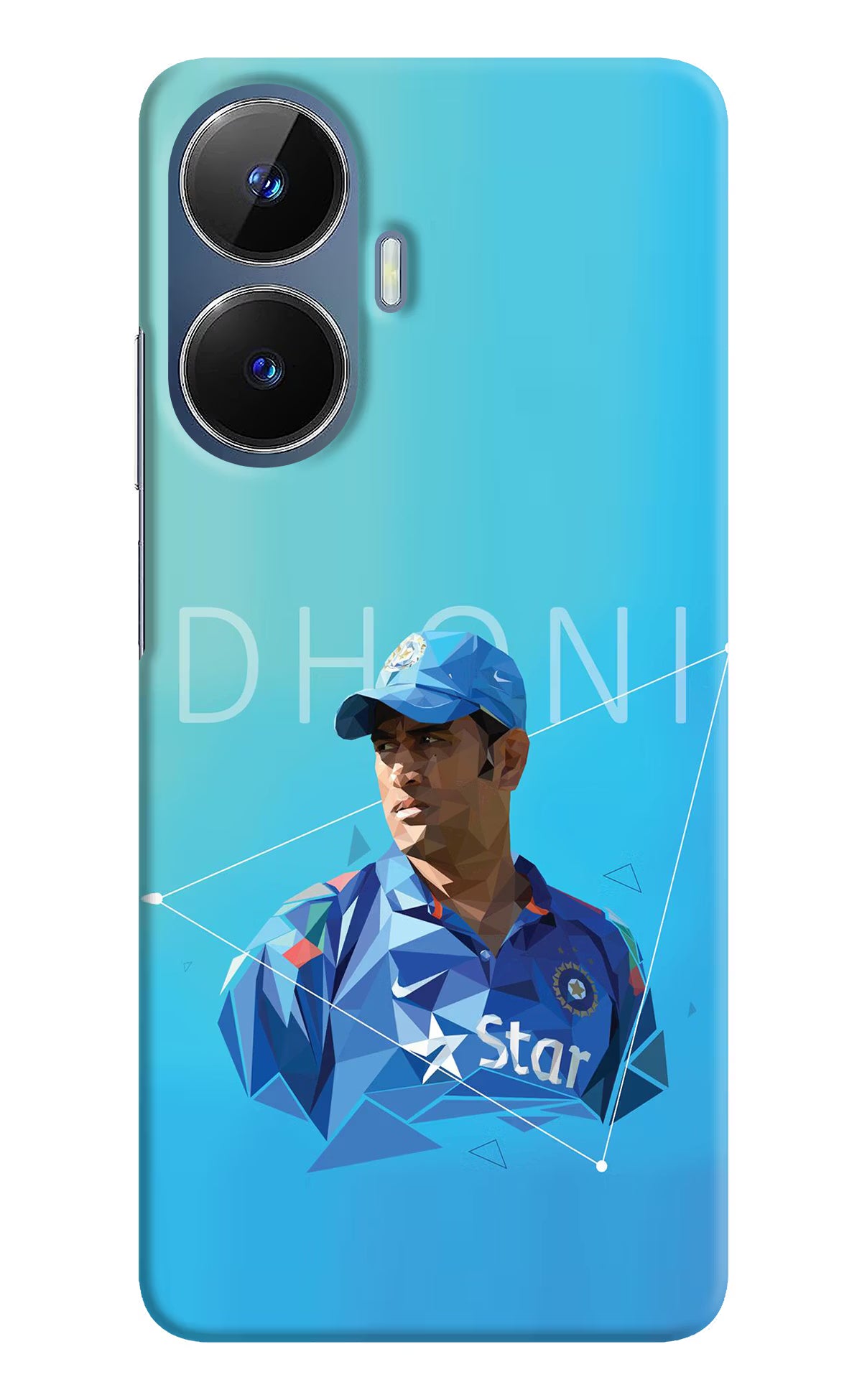 Dhoni Artwork Realme C55/N55 Hard Case Back Cover by Casekaro