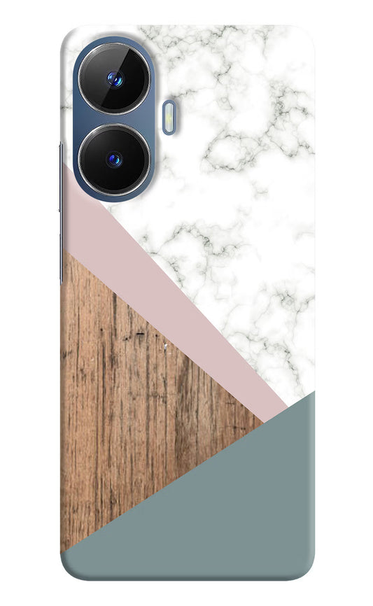 Marble wood Abstract Realme C55/N55 Hard Case Back Cover by Casekaro