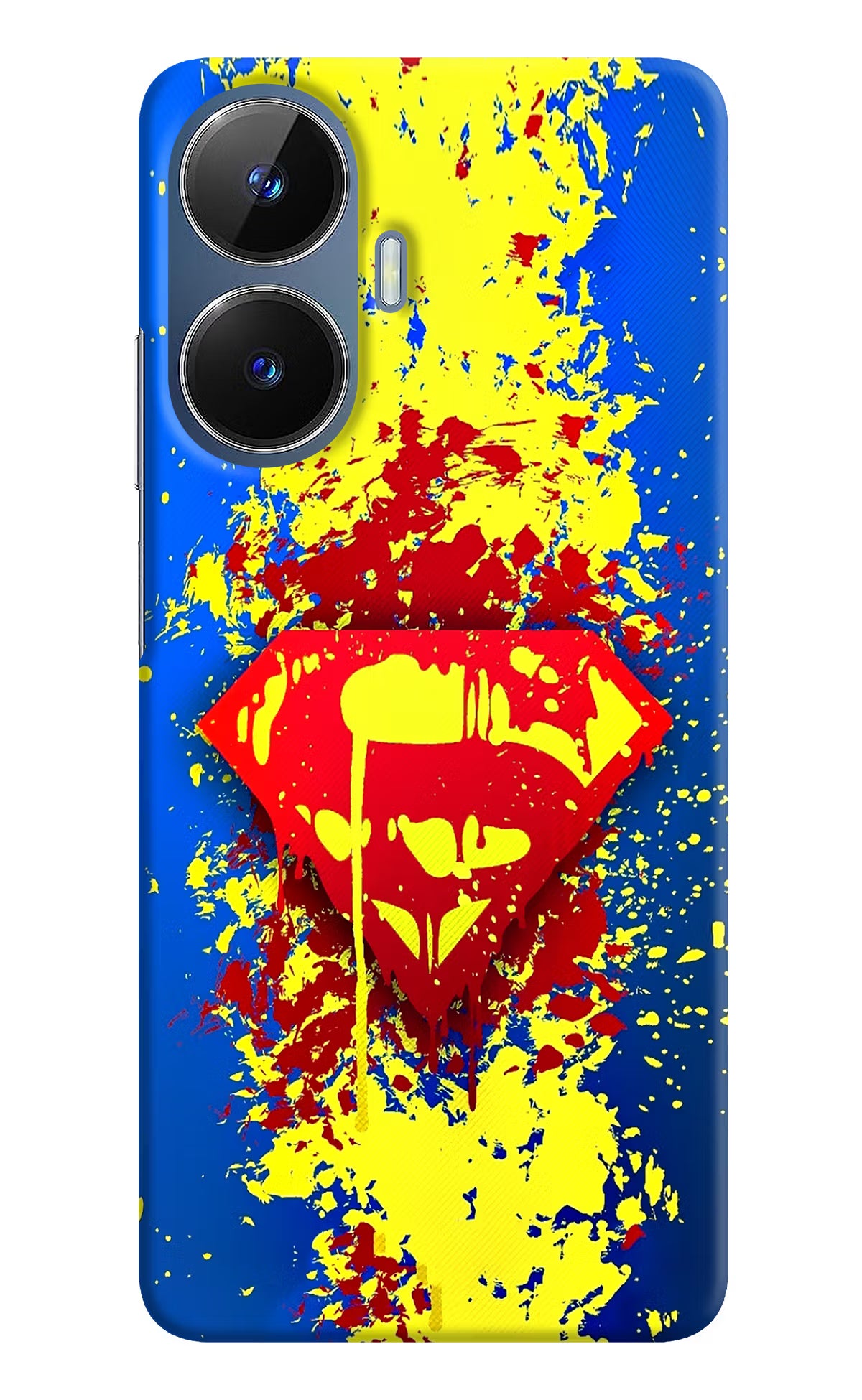 Superman logo Realme C55/N55 Hard Case Back Cover by Casekaro
