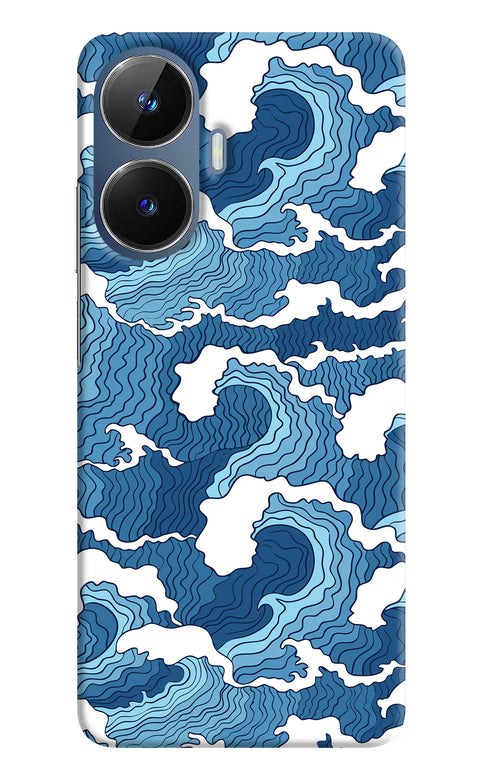 Blue Waves Realme C55/N55 Back Cover