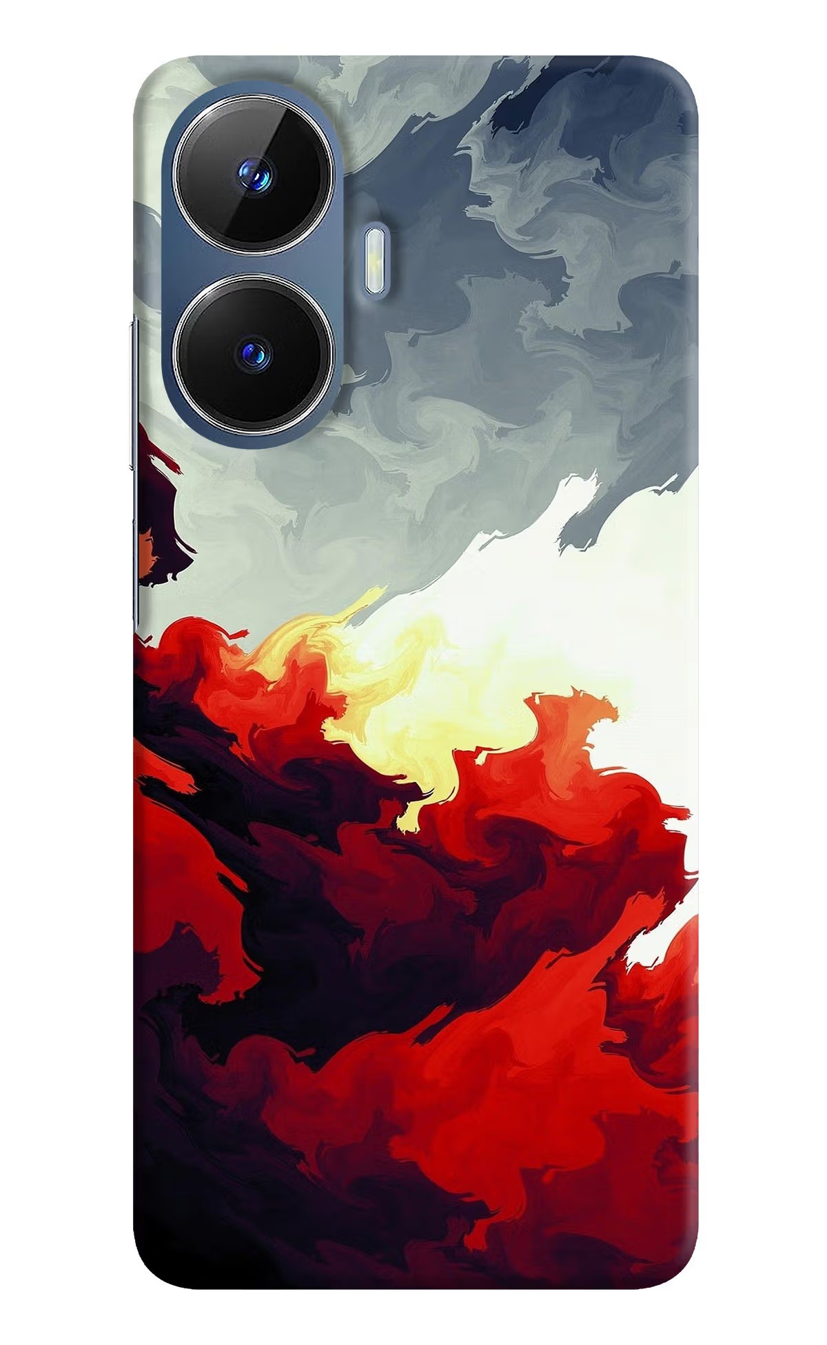 Fire Cloud Realme C55/N55 Hard Case Back Cover by Casekaro
