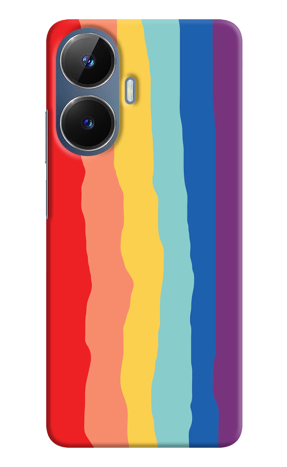 Rainbow Realme C55/N55 Hard Case Back Cover by Casekaro