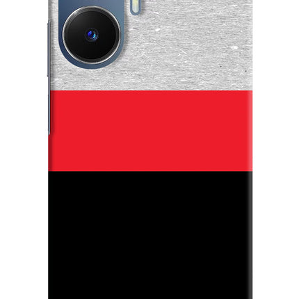 Tri Color Pattern Realme C55/N55 Hard Case Back Cover by Casekaro