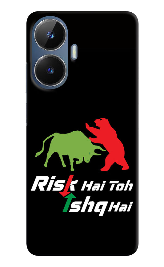 Risk Hai Toh Ishq Hai Realme C55/N55 Hard Case Back Cover by Casekaro