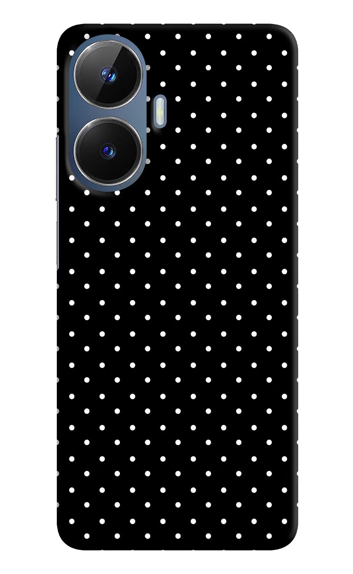 White Dots Realme C55/N55 Hard Case Back Cover by Casekaro