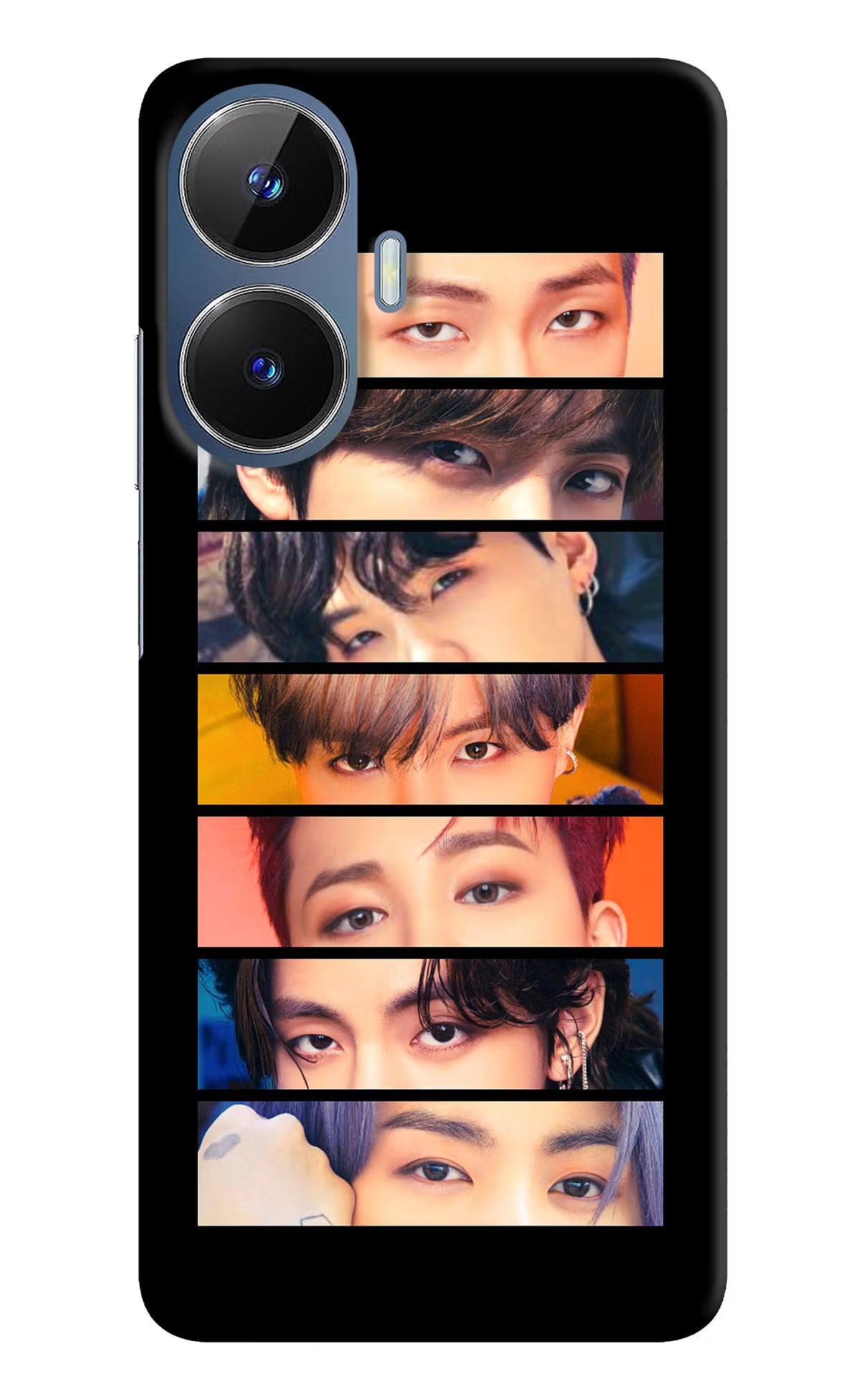 BTS Eyes Realme C55/N55 Hard Case Back Cover by Casekaro
