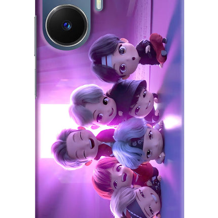 BTS Chibi Realme C55/N55 Hard Case Back Cover by Casekaro