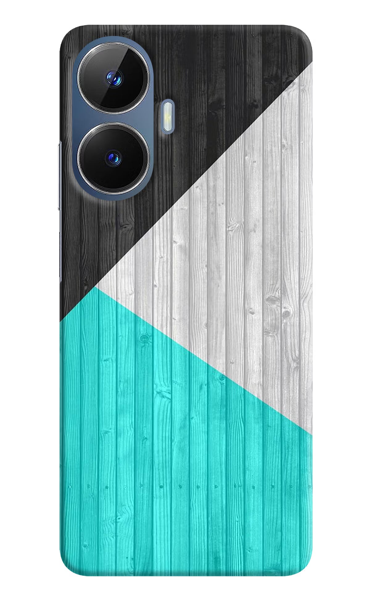 Wooden Abstract Realme C55/N55 Hard Case Back Cover by Casekaro