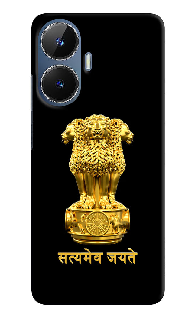 Satyamev Jayate Golden Realme C55/N55 Hard Case Back Cover by Casekaro