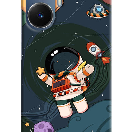 Cartoon Astronaut Realme C55/N55 Hard Case Back Cover by Casekaro