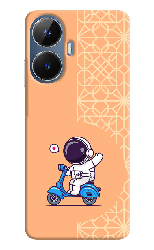 Cute Astronaut Riding Realme C55/N55 Hard Case Back Cover by Casekaro