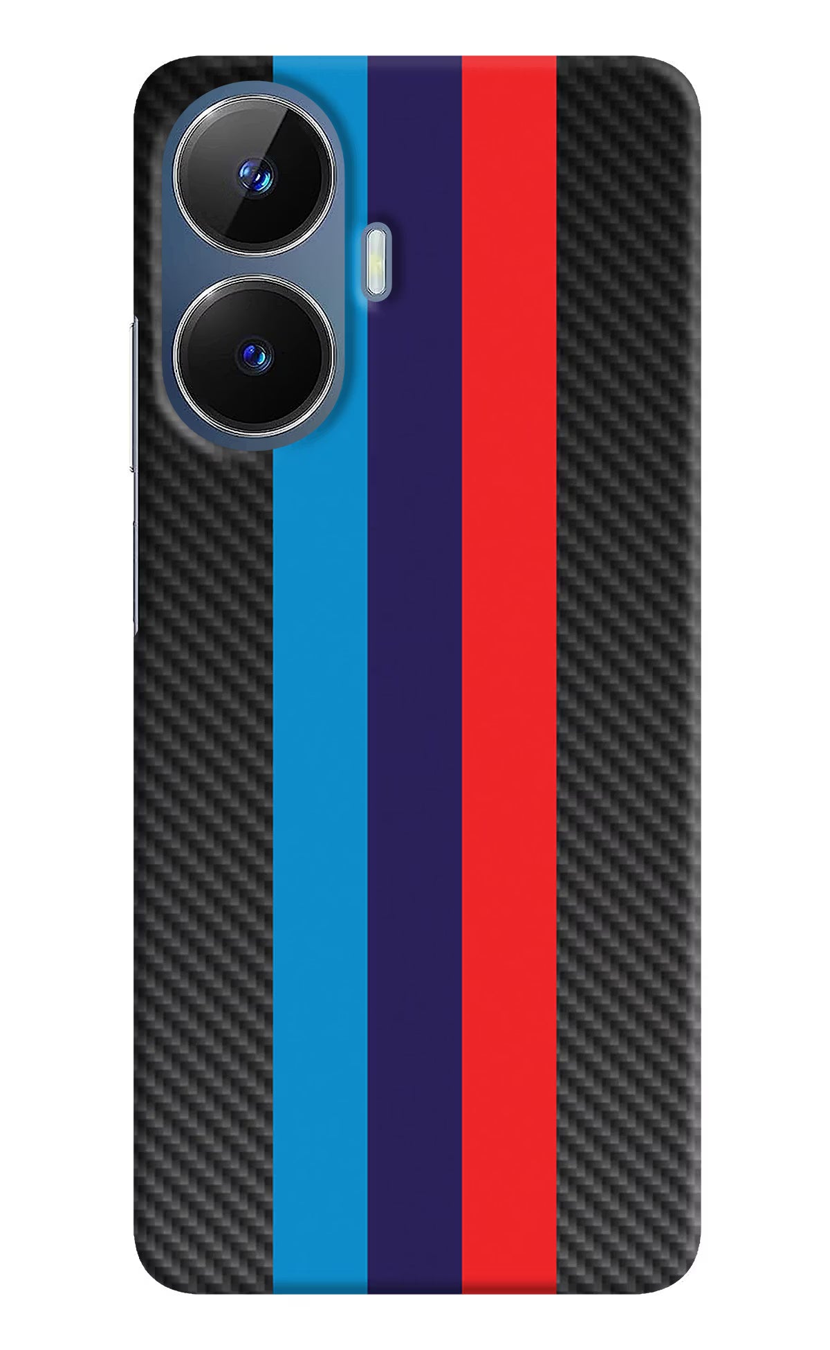 BMW Stripes Pattern Realme C55/N55 Hard Case Back Cover by Casekaro