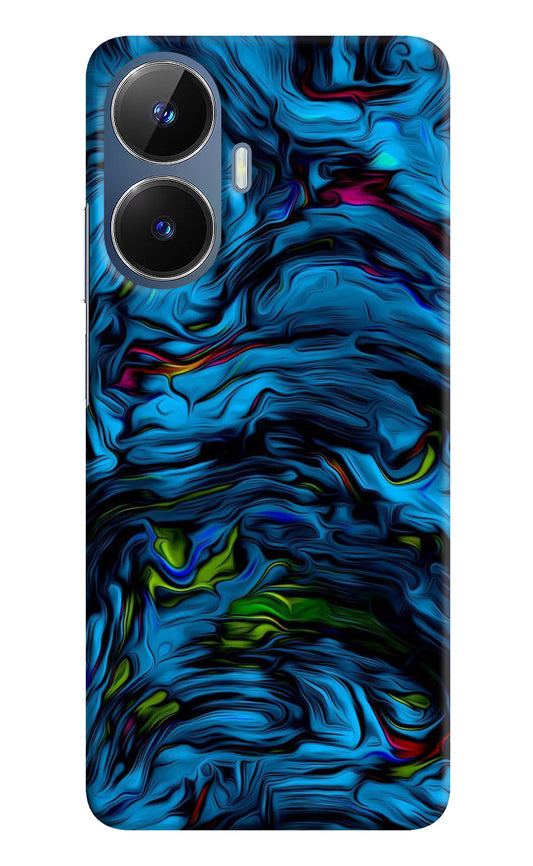 Dark Blue Abstract Realme C55/N55 Hard Case Back Cover by Casekaro