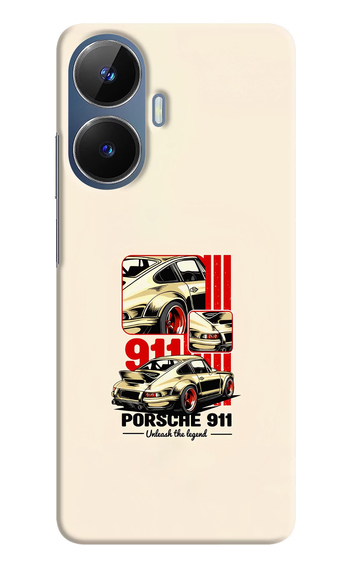 Classic Porsche 911 Realme C55/N55 Hard Case Back Cover by Casekaro