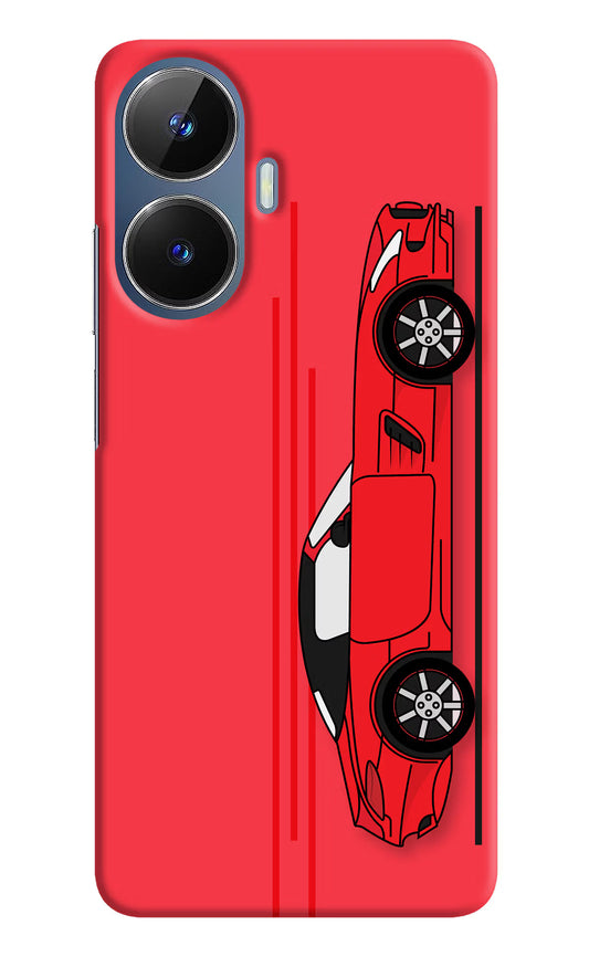 Red Velocity Realme C55/N55 Hard Case Back Cover by Casekaro