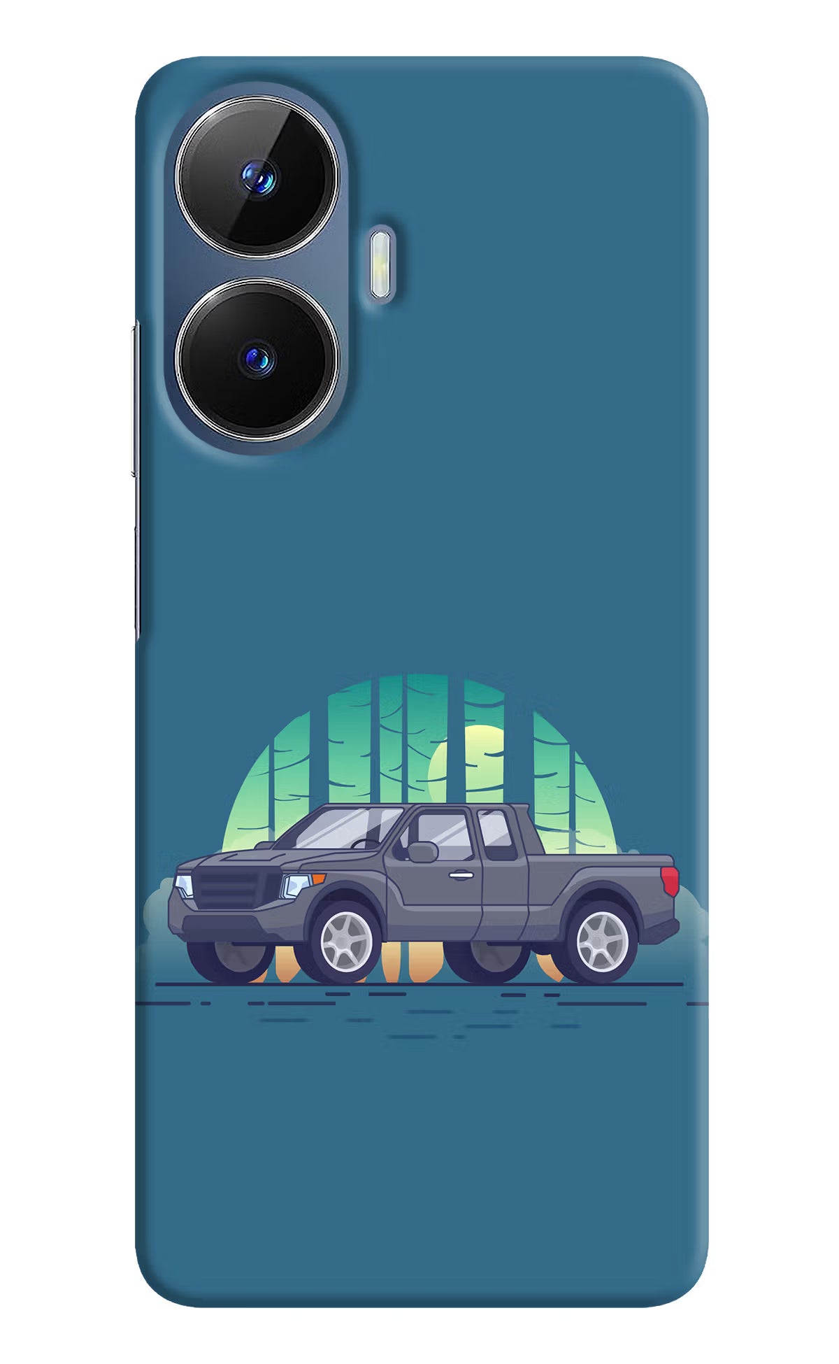 Retro Garage Vibe Realme C55/N55 Hard Case Back Cover by Casekaro