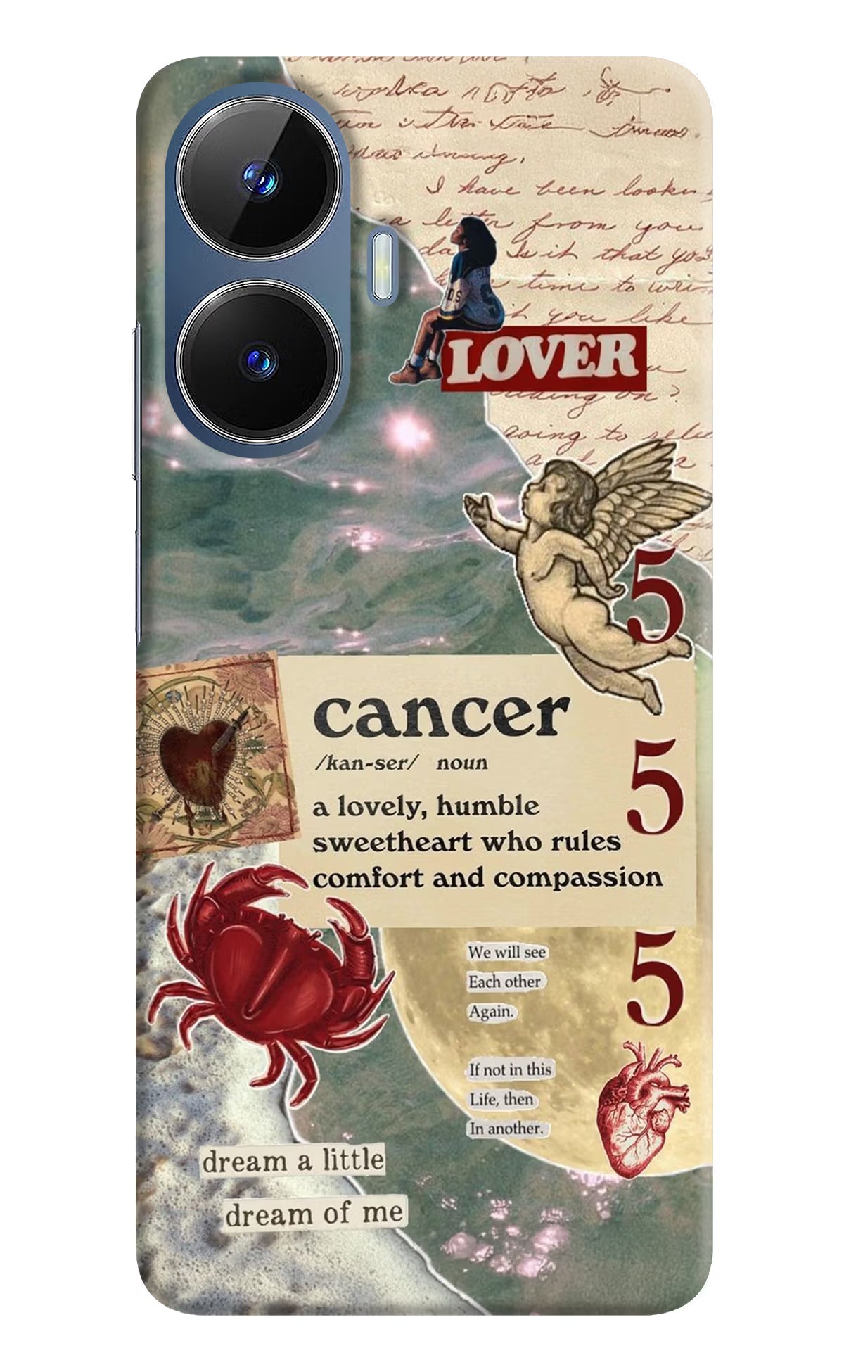 Cancer Zodiac Realme C55/N55 Hard Case Back Cover by Casekaro