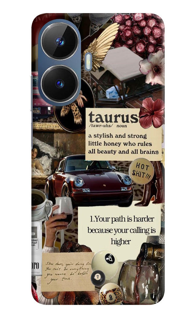Taurus Zodiac Realme C55/N55 Hard Case Back Cover by Casekaro
