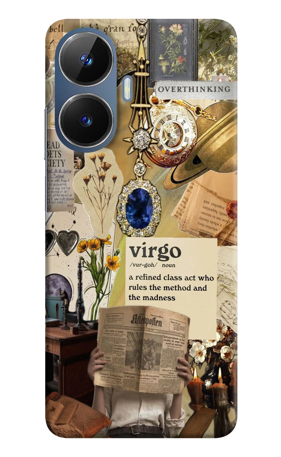 Virgo Zodiac Realme C55/N55 Back Cover, Hard case