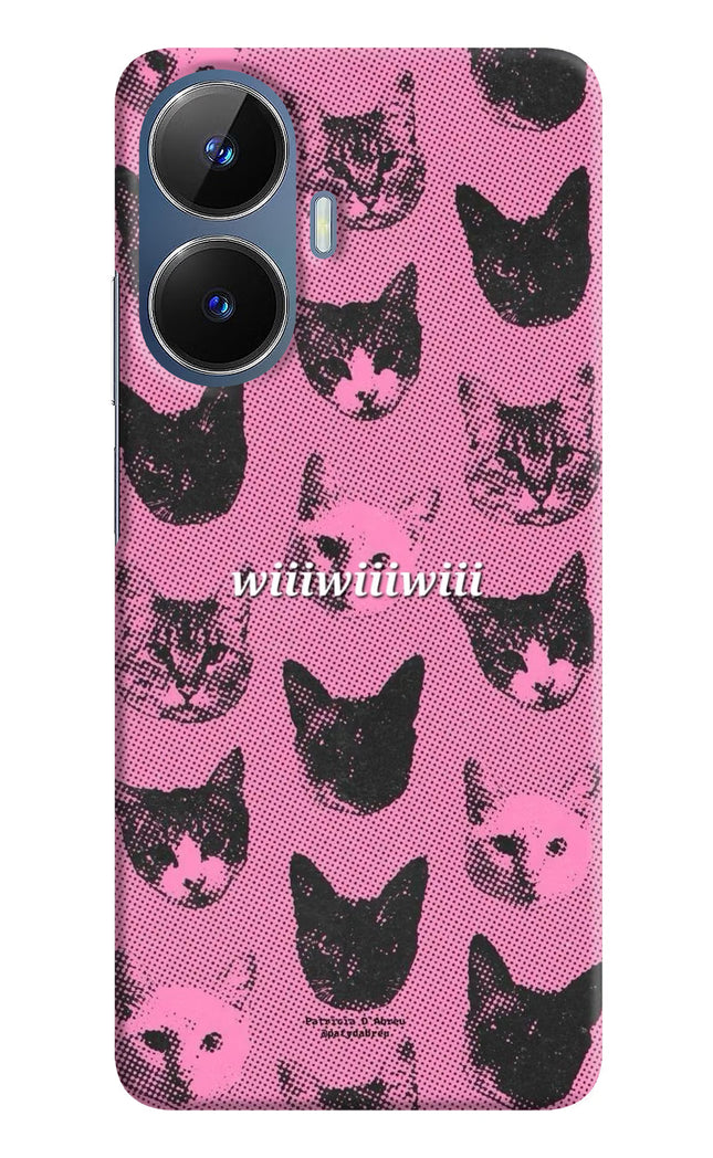 Pink Cats Realme C55/N55 Hard Case Back Cover by Casekaro