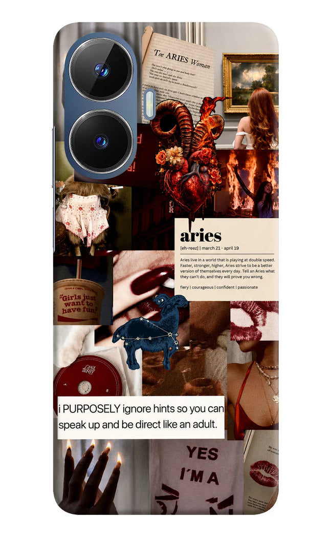 Zodiac Aries Realme C55/N55 Hard Case Back Cover by Casekaro