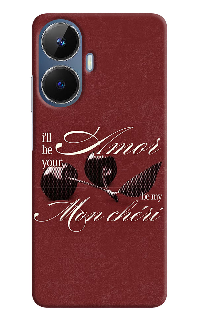 Velvet Cherry Realme C55/N55 Hard Case Back Cover by Casekaro