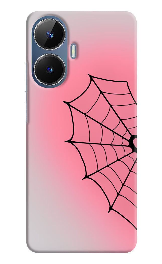 Pink Web Realme C55/N55 Hard Case Back Cover by Casekaro