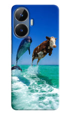 Dolphin vs Cow Realme C55/N55 Hard Case Back Cover by Casekaro