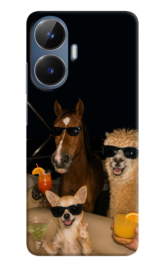 Party Squad Realme C55/N55 Hard Case Back Cover by Casekaro