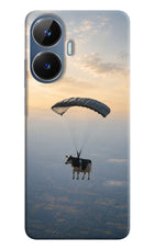 Skydiving Cow Realme C55/N55 Hard Case Back Cover by Casekaro