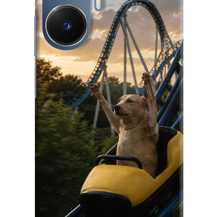 Rollercoaster Dog Realme C55/N55 Hard Case Back Cover by Casekaro
