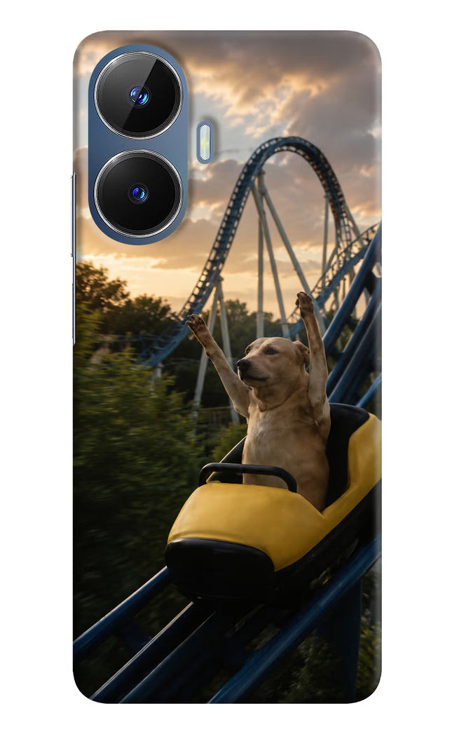 Rollercoaster Dog Realme C55/N55 Hard Case Back Cover by Casekaro