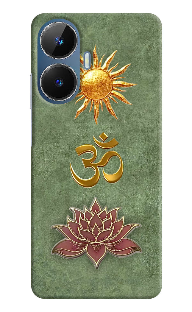 Om & Lotus Realme C55/N55 Hard Case Back Cover by Casekaro