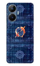 Koi Blue Realme C55/N55 Back Cover