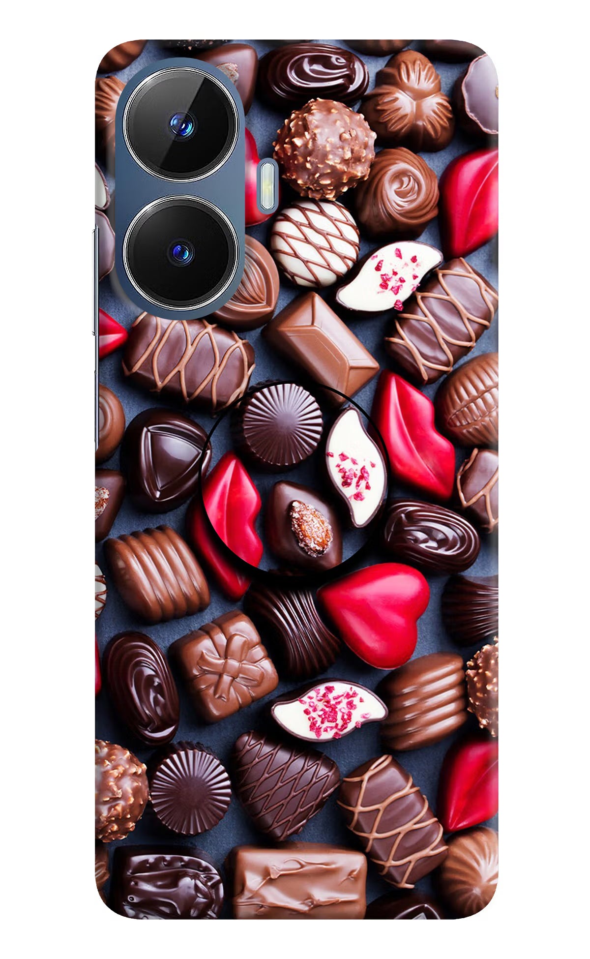 Chocolates Realme C55/N55 Pop Case by Casekaro