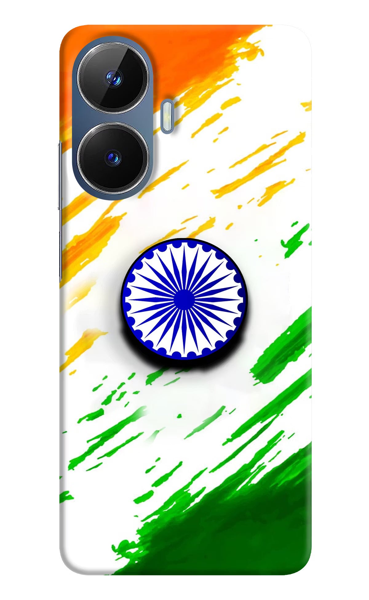 Indian Flag Ashoka Chakra Realme C55/N55 Pop Case by Casekaro