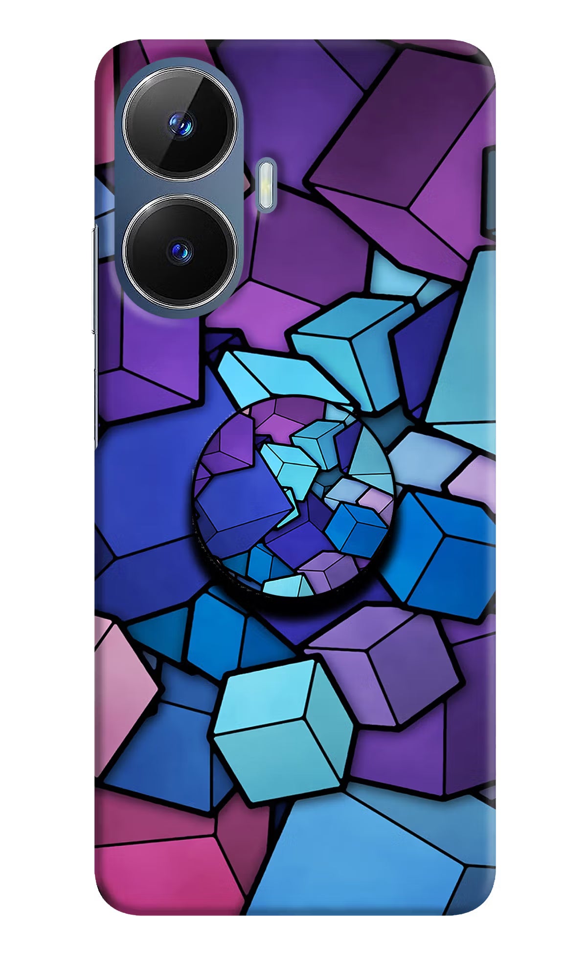 Cubic Abstract Realme C55/N55 Pop Case by Casekaro