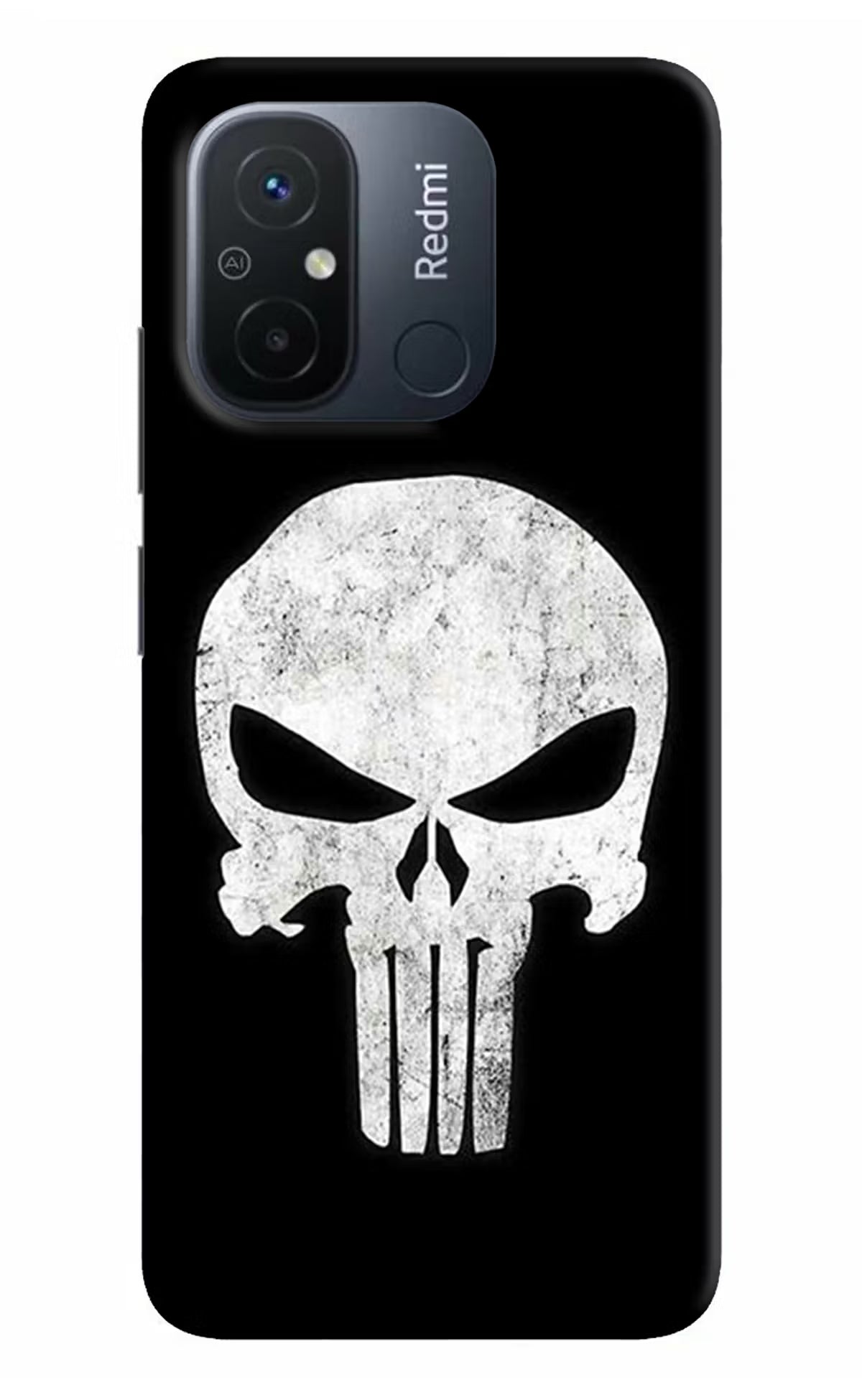 Punisher Skull Redmi 12C Hard Case Back Cover by Casekaro