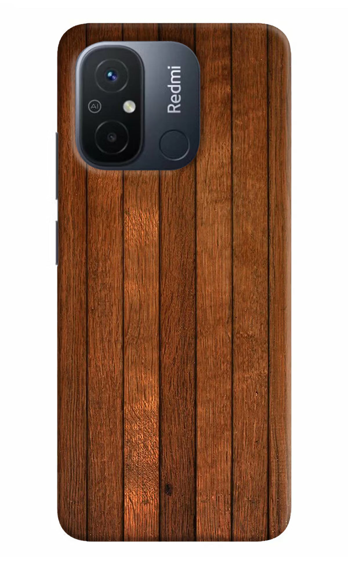 Wooden Artwork Bands Redmi 12C Hard Case Back Cover by Casekaro
