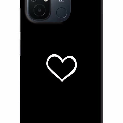 Heart Redmi 12C Hard Case Back Cover by Casekaro