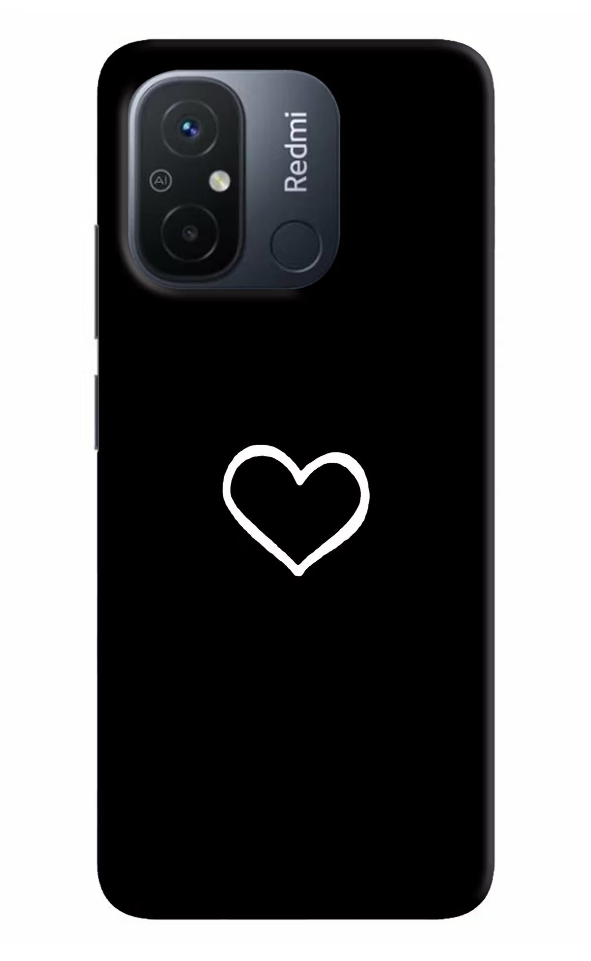 Heart Redmi 12C Hard Case Back Cover by Casekaro