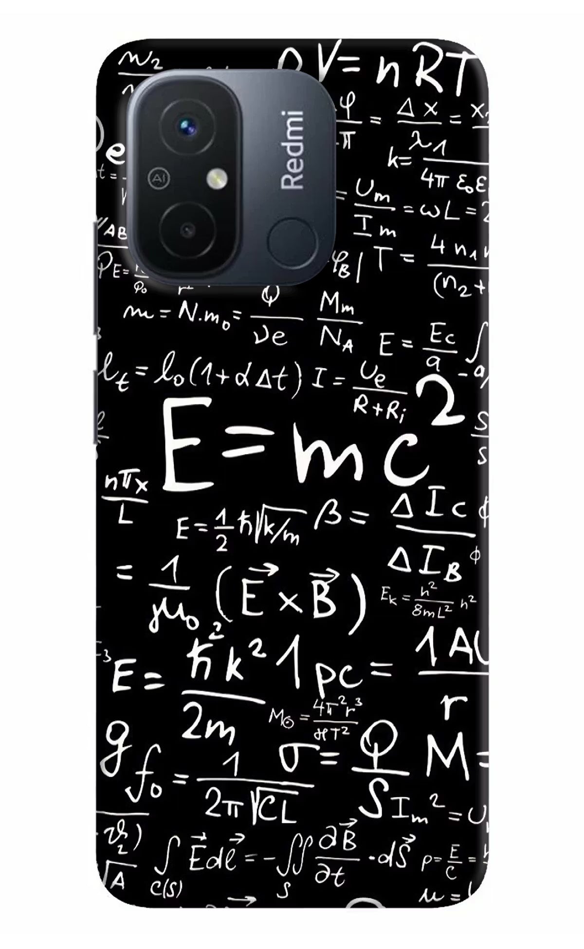 Physics Formula Redmi 12C Hard Case Back Cover by Casekaro