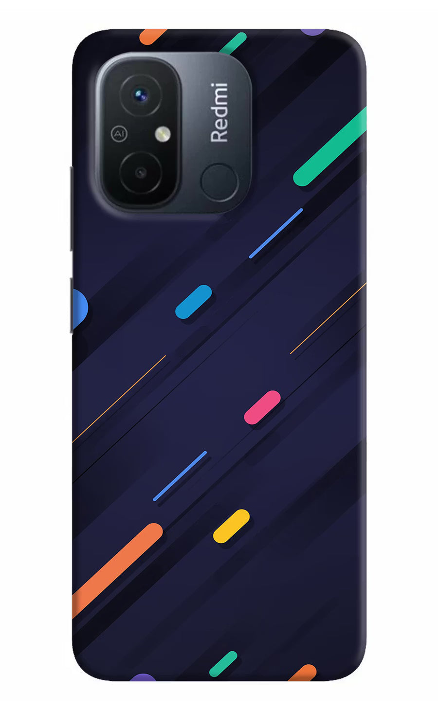 Abstract Design Redmi 12C Back Cover, Hard case