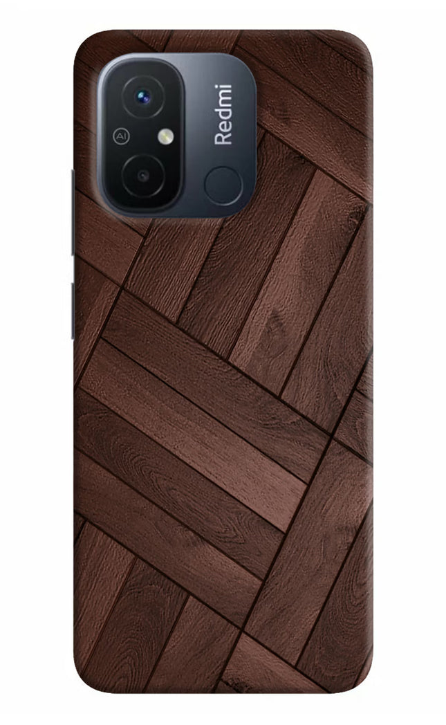 Wooden Texture Design Redmi 12C Hard Case Back Cover by Casekaro