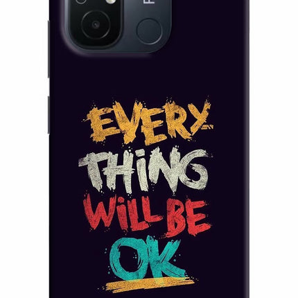Everything Will Be Ok Redmi 12C Hard Case Back Cover by Casekaro