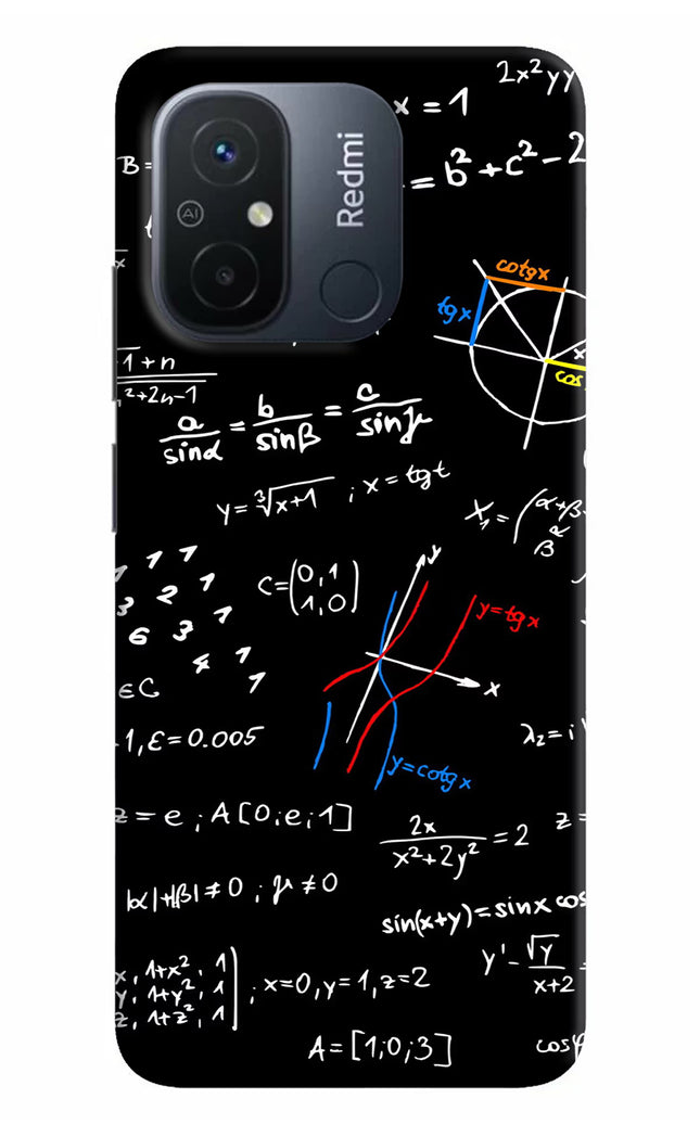 Mathematics Formula Redmi 12C Hard Case Back Cover by Casekaro